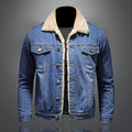 Men's Denim Winter Jacket | Classic Warm Lined Outerwear