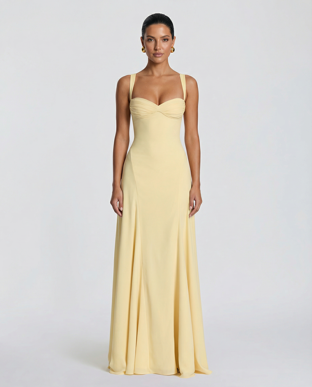 Mary | Maxi Dress with Corset Bodice and Lace-Up Back