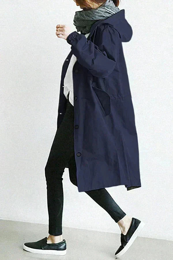 Women's Waterproof Raincoat | Hooded Breathable Jacket