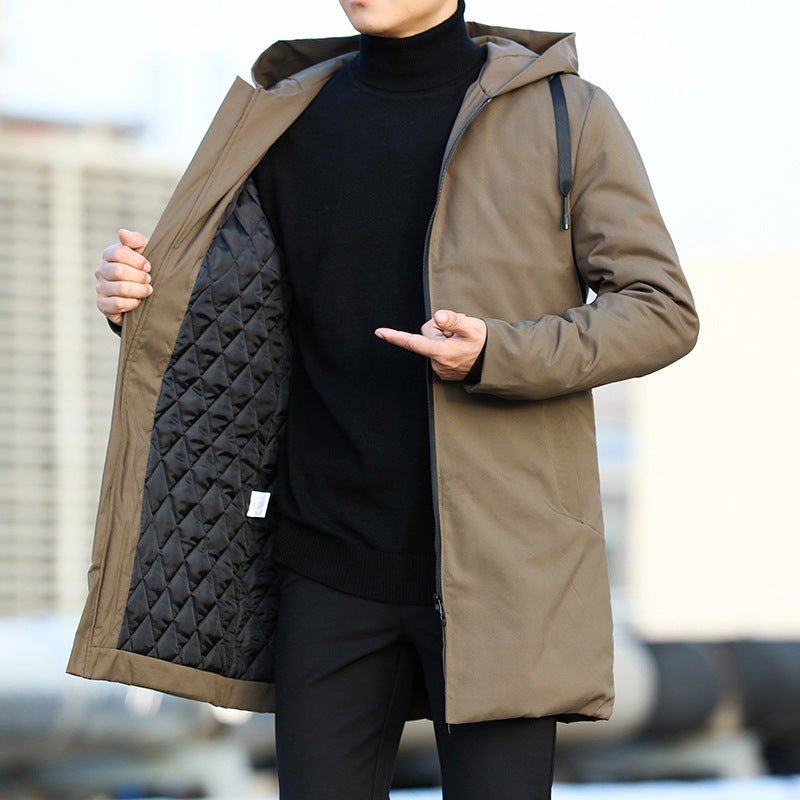 Men's Waterproof Long Winter Jacket | Insulating Hooded Parka