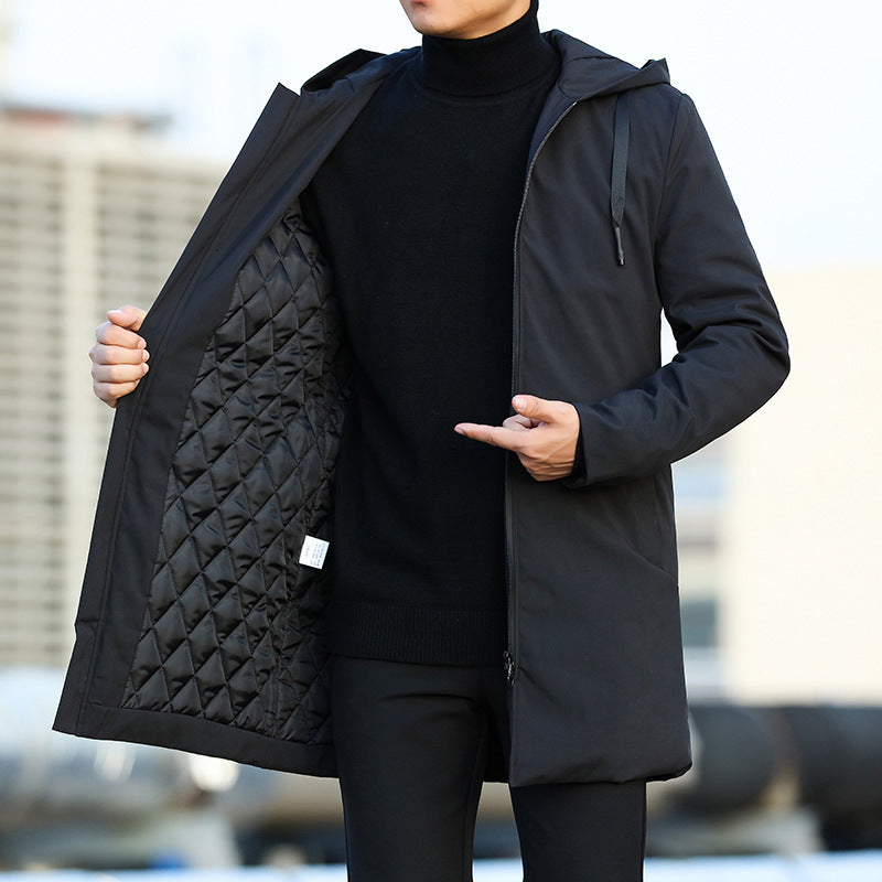 Men's Waterproof Long Winter Jacket | Insulating Hooded Parka